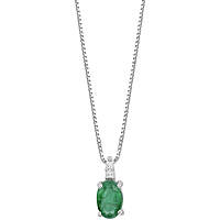 necklace jewel Gold woman jewel Diamond, Emerald GLB 1658
