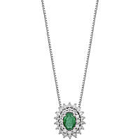 necklace jewel Gold woman jewel Diamond, Emerald GLB 1663