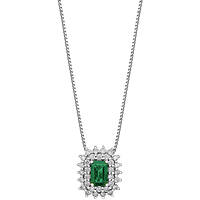 necklace jewel Gold woman jewel Diamond, Emerald GLB 1664