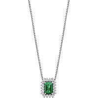 necklace jewel Gold woman jewel Diamond, Emerald GLB 1665
