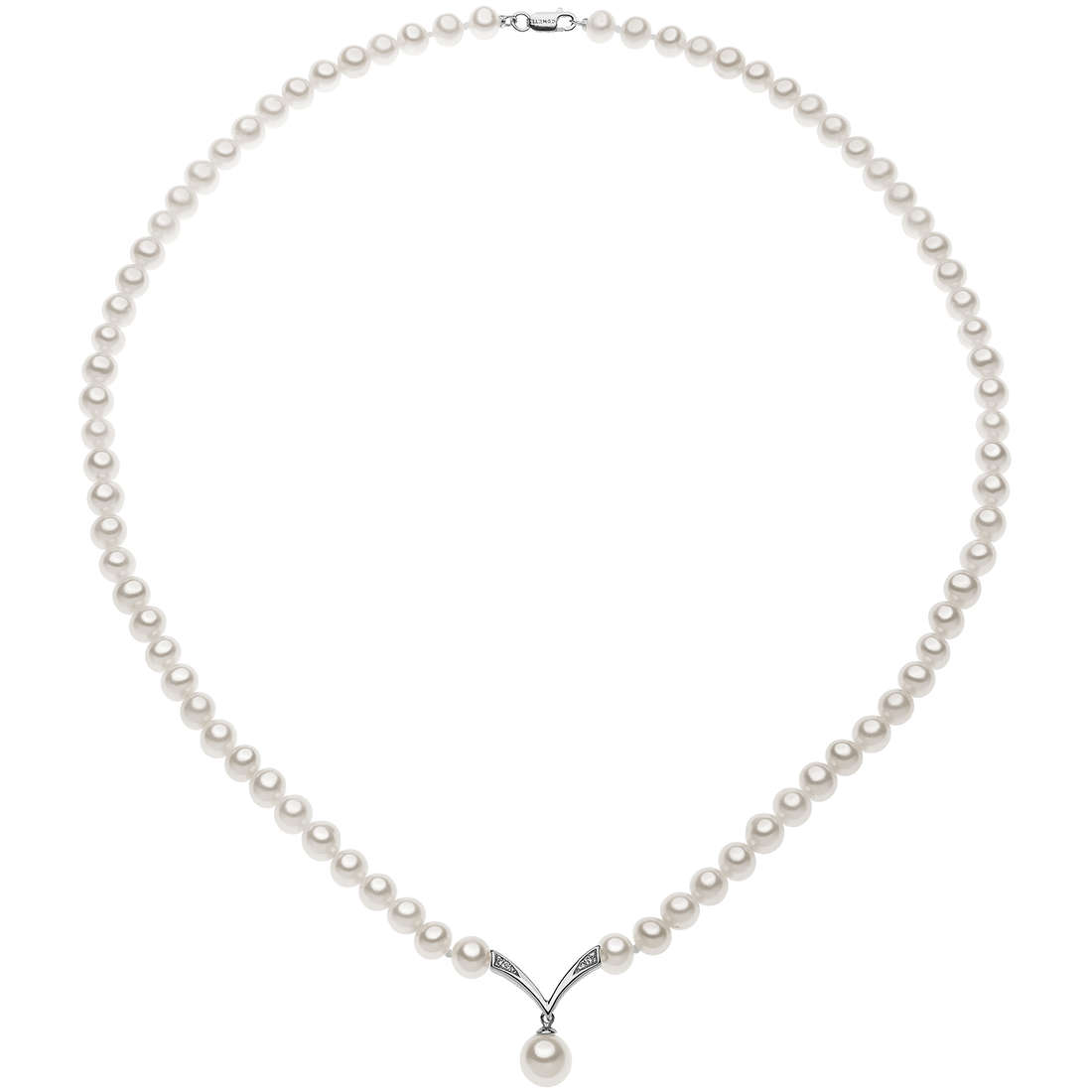 necklace jewel Gold woman jewel Diamond, Pearls FWQ 216