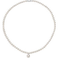 necklace jewel Gold woman jewel Diamond, Pearls FWQ 265