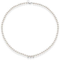 necklace jewel Gold woman jewel Diamond, Pearls FWQ 321