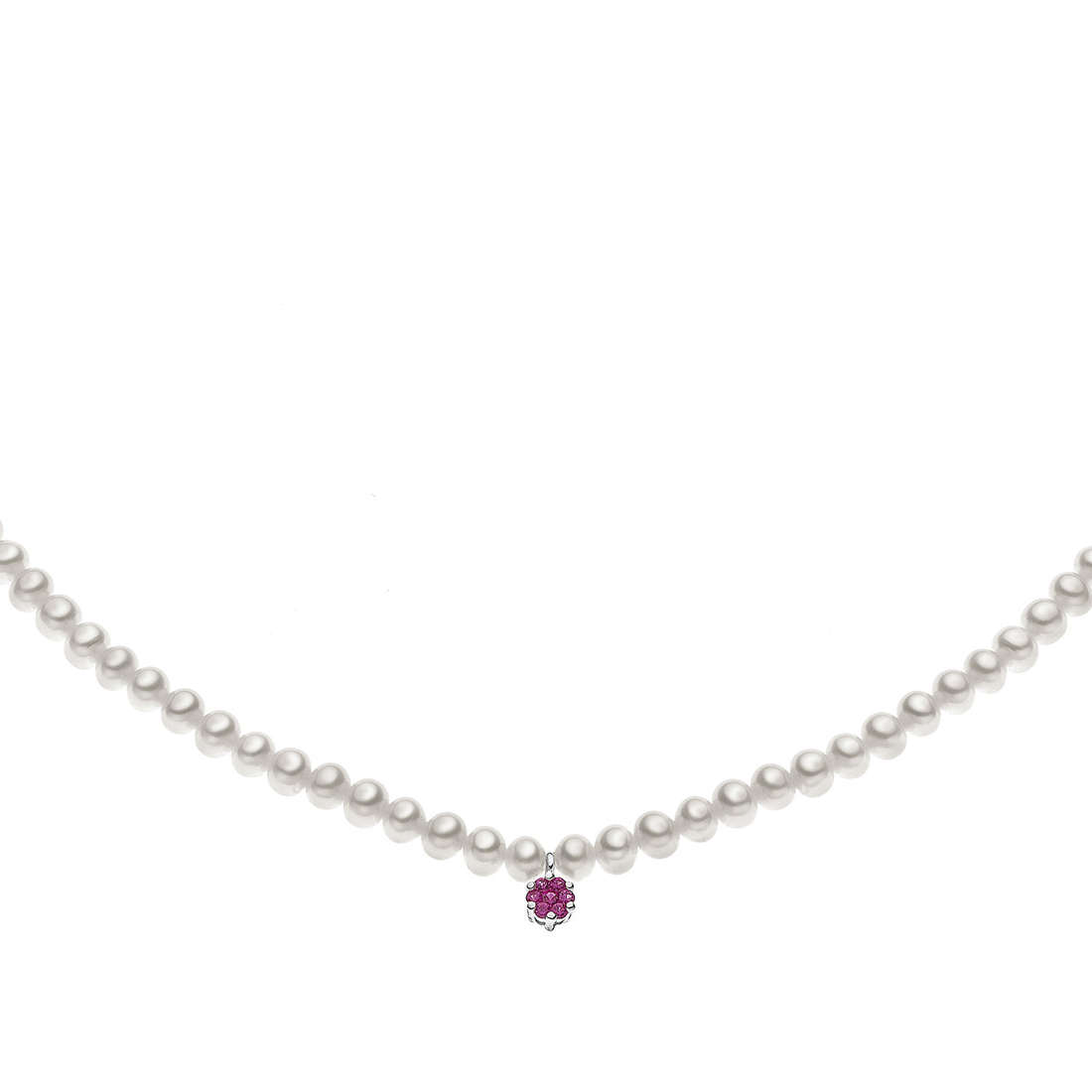 necklace jewel Gold woman jewel Ruby, Pearls FWQ 151