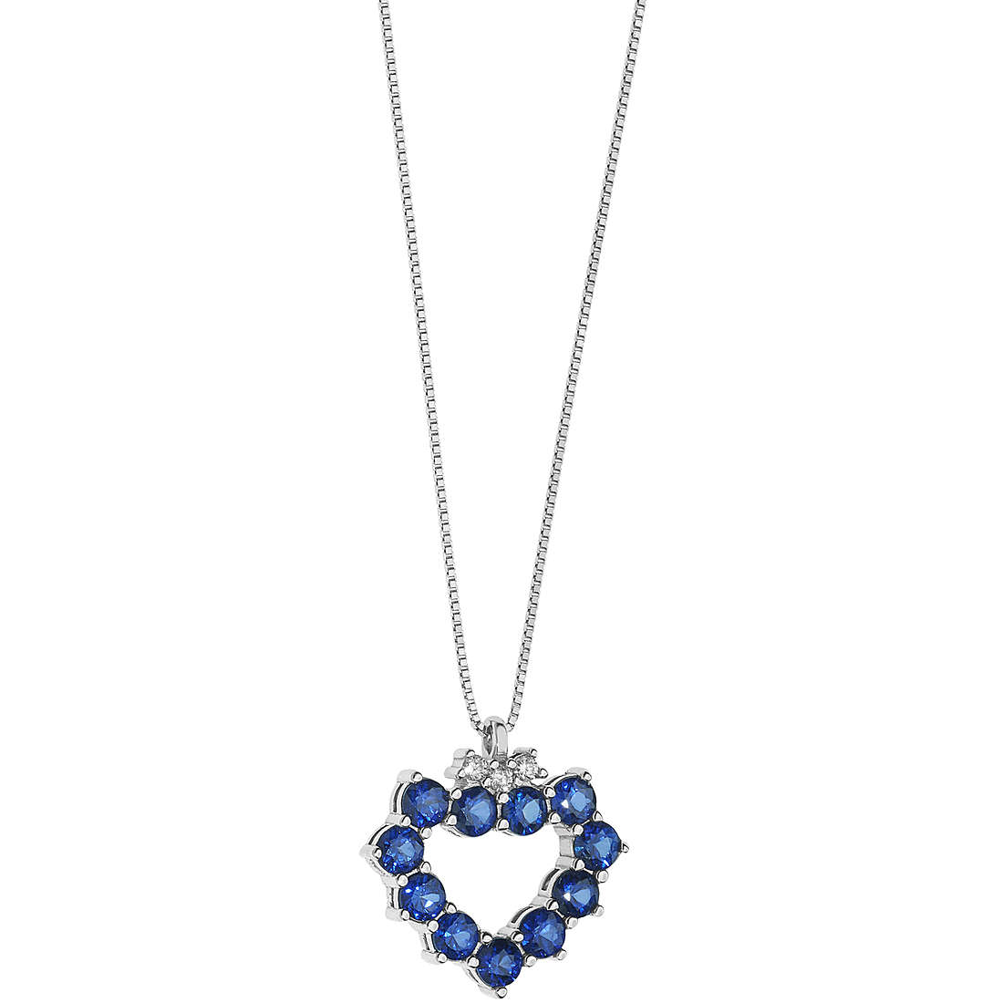 necklace jewel Gold woman jewel Sapphire, Diamond GLB 1426
