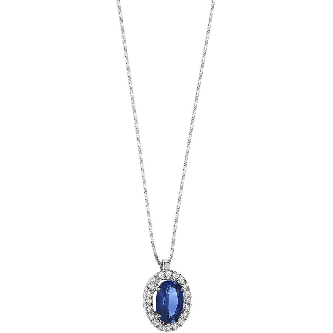 necklace jewel Gold woman jewel Sapphire, Diamond GLB 1434