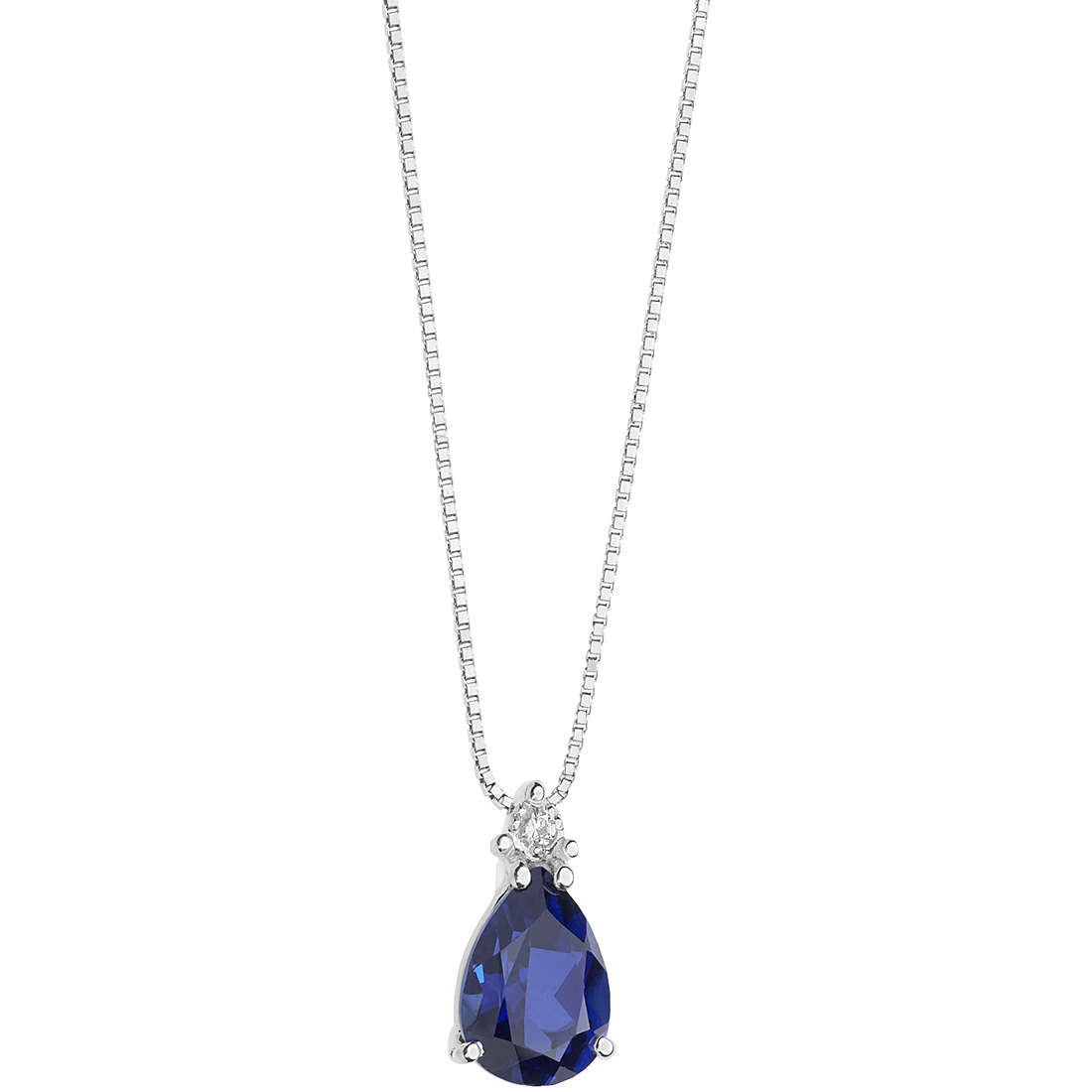 necklace jewel Gold woman jewel Sapphire, Diamond GLB 1506