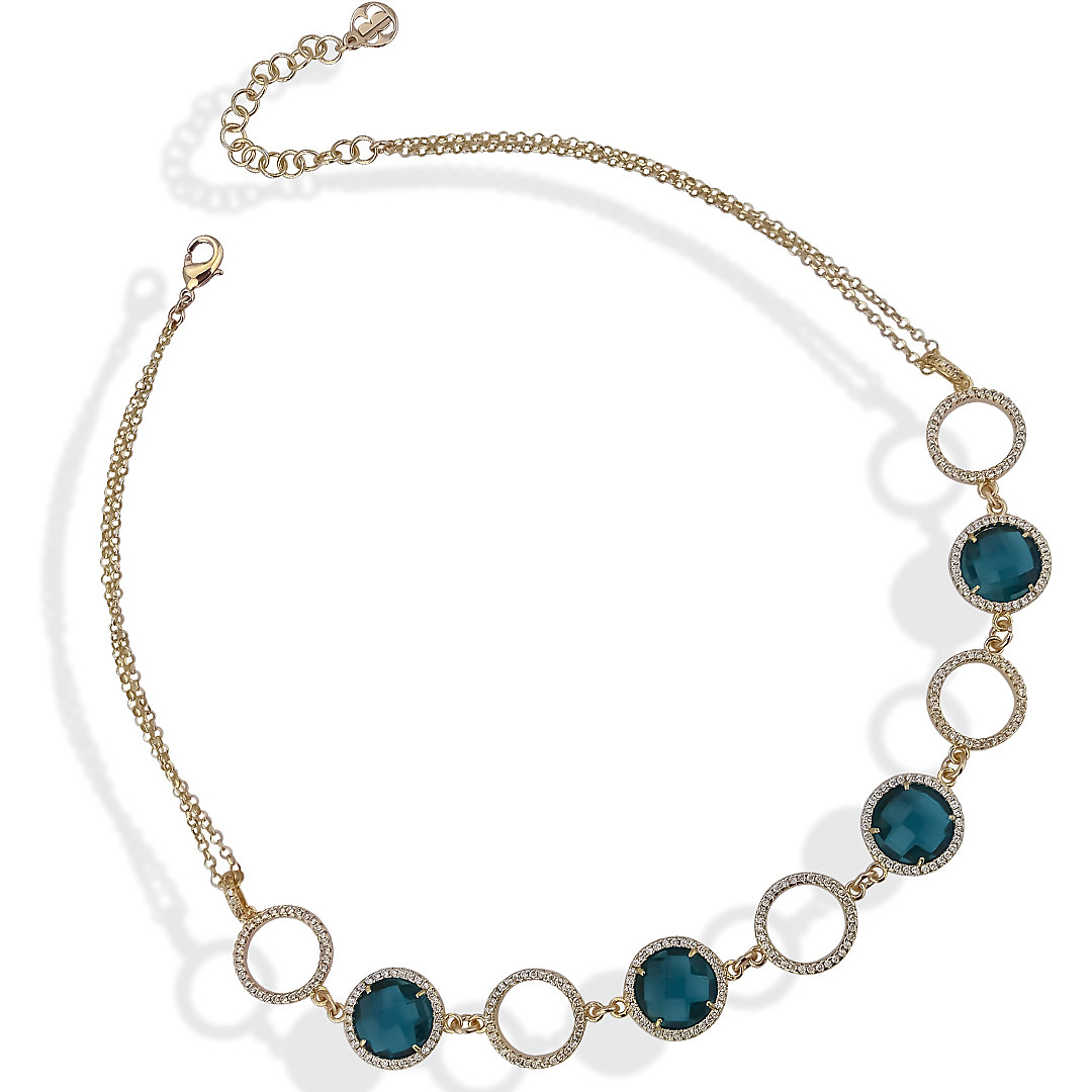 necklace jewel Jewellery woman jewel Zircons, Crystals XGR652D