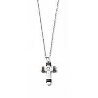 necklace jewel Steel man jewel Zircons J5865