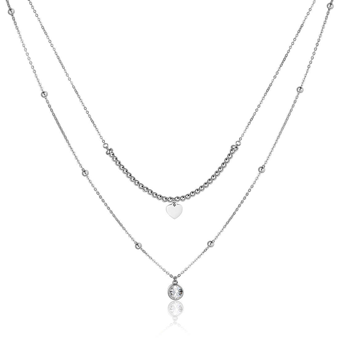 necklace jewel Steel woman jewel Crystals SAR04