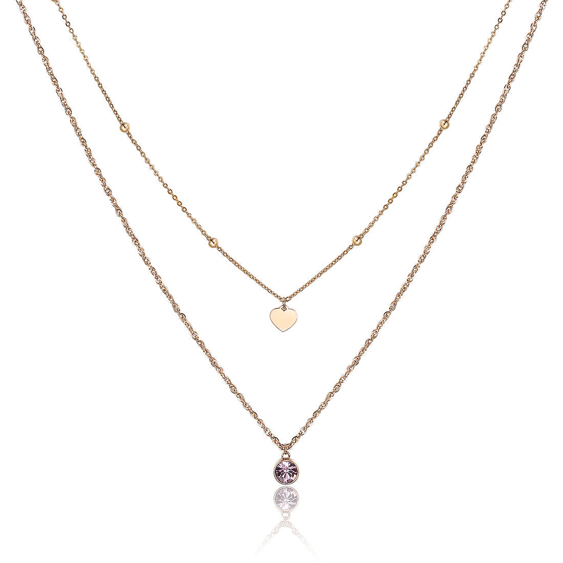 necklace jewel Steel woman jewel Crystals SAR05