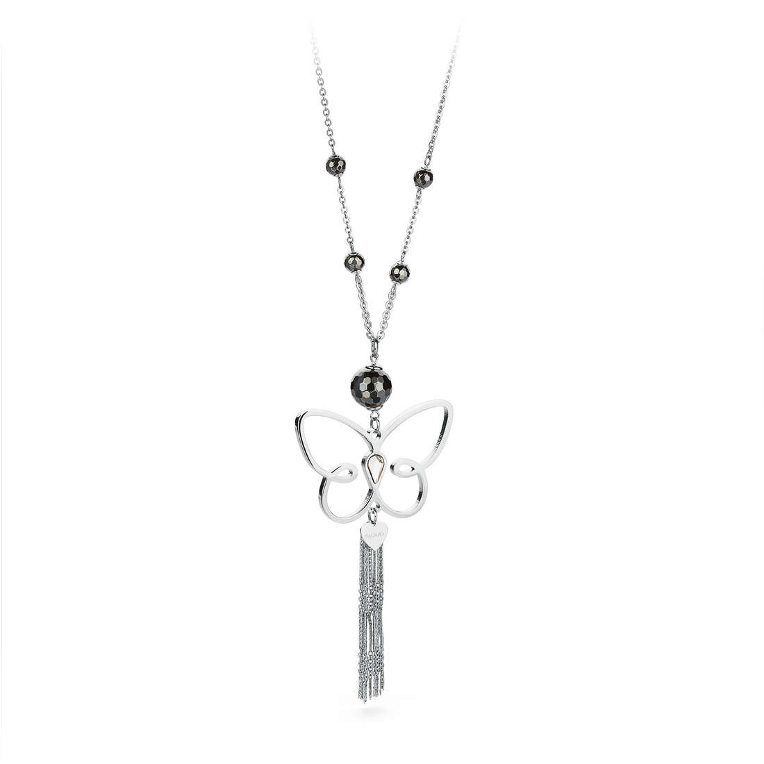necklace jewel Steel woman jewel Crystals, Semiprecious SOH01
