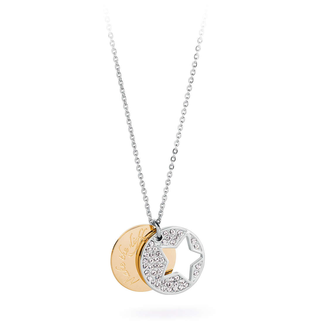 necklace jewel Steel woman jewel Crystals SFO03