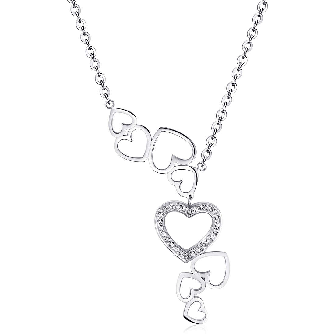 necklace jewel Steel woman jewel Crystals SMV01
