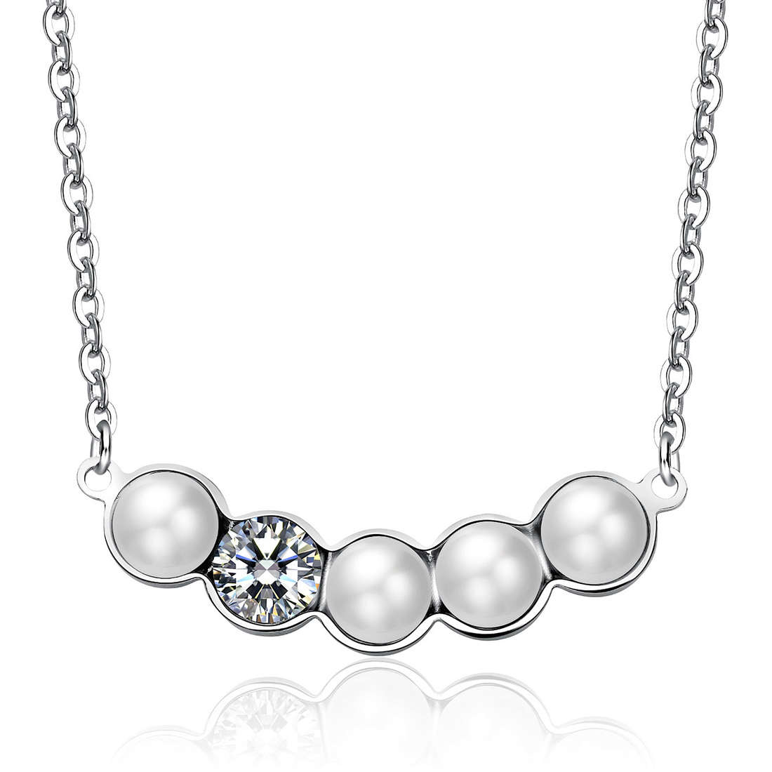 necklace jewel Steel woman jewel Crystals SMY01