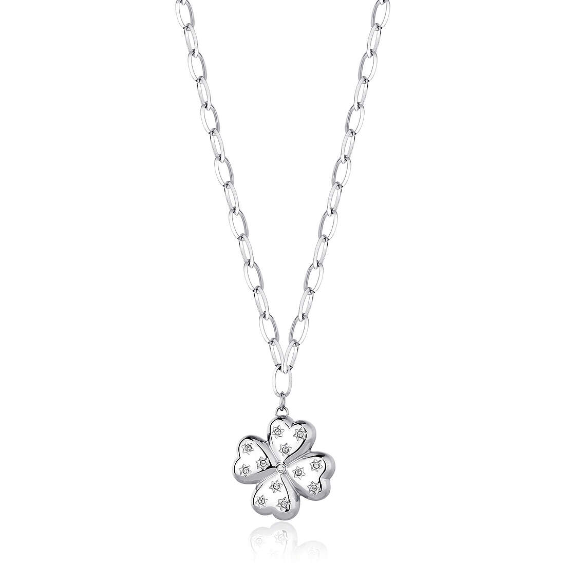 necklace jewel Steel woman jewel Crystals SSE03