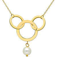 necklace jewel Steel woman jewel Synthetic Pearls AC-C025G