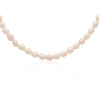 necklace jewel Steel woman jewel Synthetic Pearls AC-C213G
