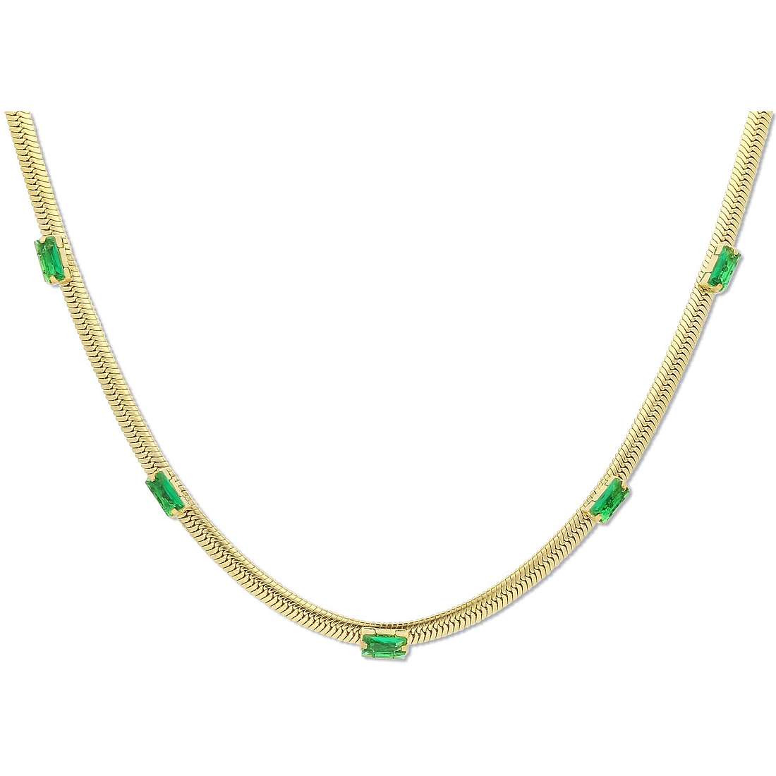 necklace jewel Steel woman jewel Zircons AC-C042GG