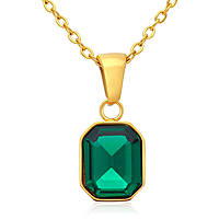necklace jewel Steel woman jewel Zircons AC-C055GVE