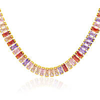 necklace jewel Steel woman jewel Zircons AC-C068CL