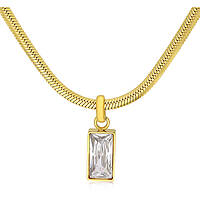 necklace jewel Steel woman jewel Zircons AC-C073GBI