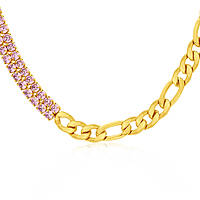 necklace jewel Steel woman jewel Zircons AC-C265GR