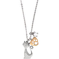 necklace jewel Steel woman jewel Zircons PI/GR71