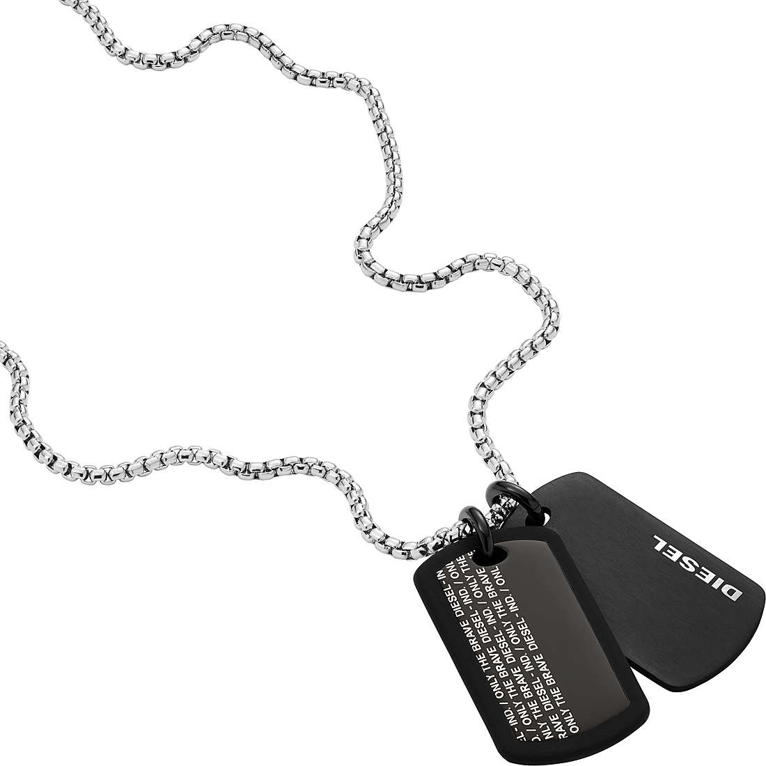 necklace man jewellery Diesel Double Dogtags DX1287040