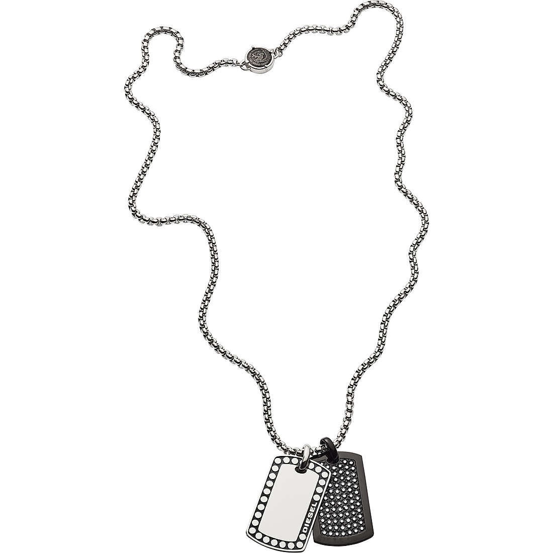 necklace man jewellery Diesel Double Pendant DX1169040