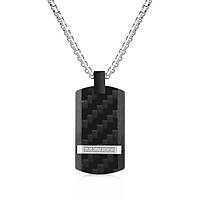necklace Steel man jewel Carbon TK-C303BS