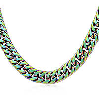 necklace Steel man jewel Colorful Chain TK-C145/955