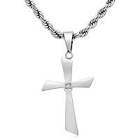 necklace Steel man jewel Cross TK-C048S