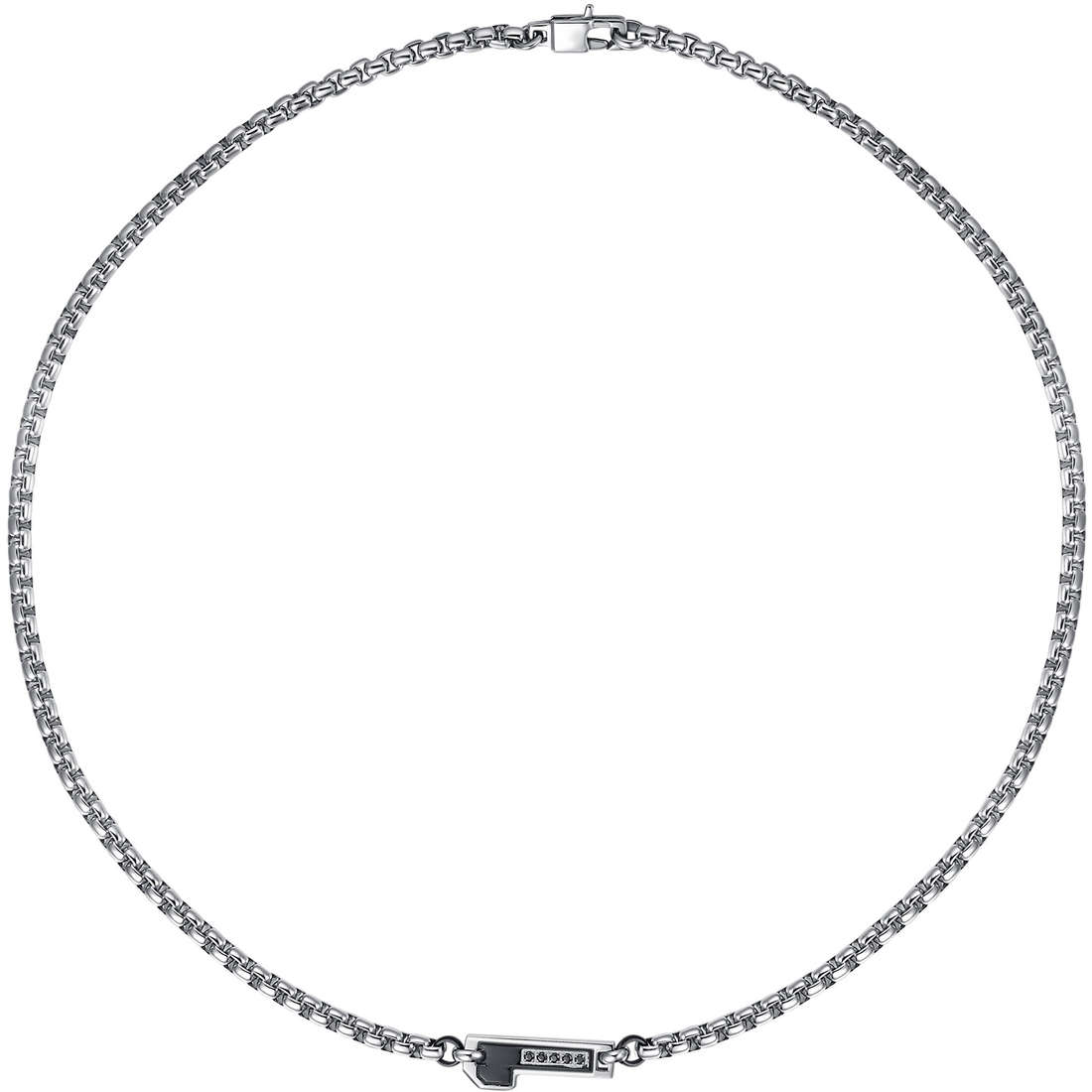necklace Steel man jewel Crystals LBCL143