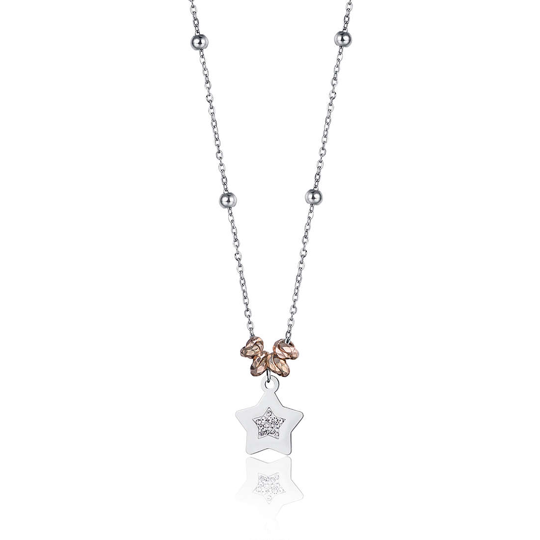 necklace Steel woman jewel Crystals CK1412