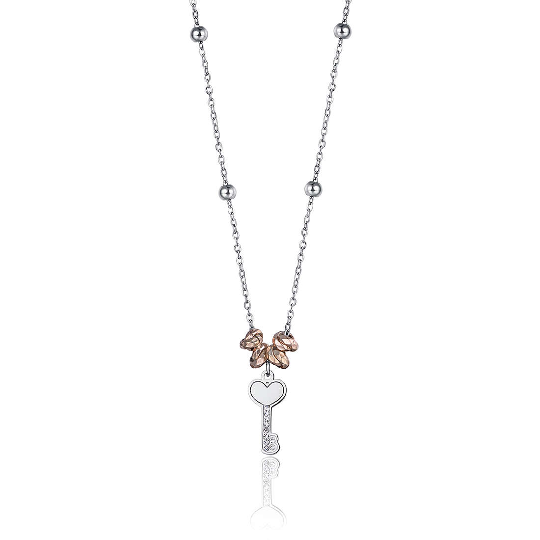 necklace Steel woman jewel Crystals CK1413