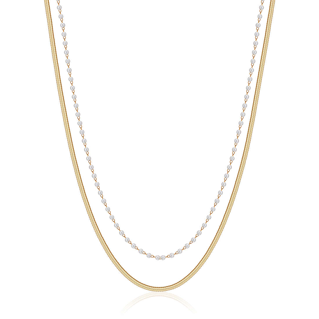 necklace Steel woman jewel Pearls CK1792