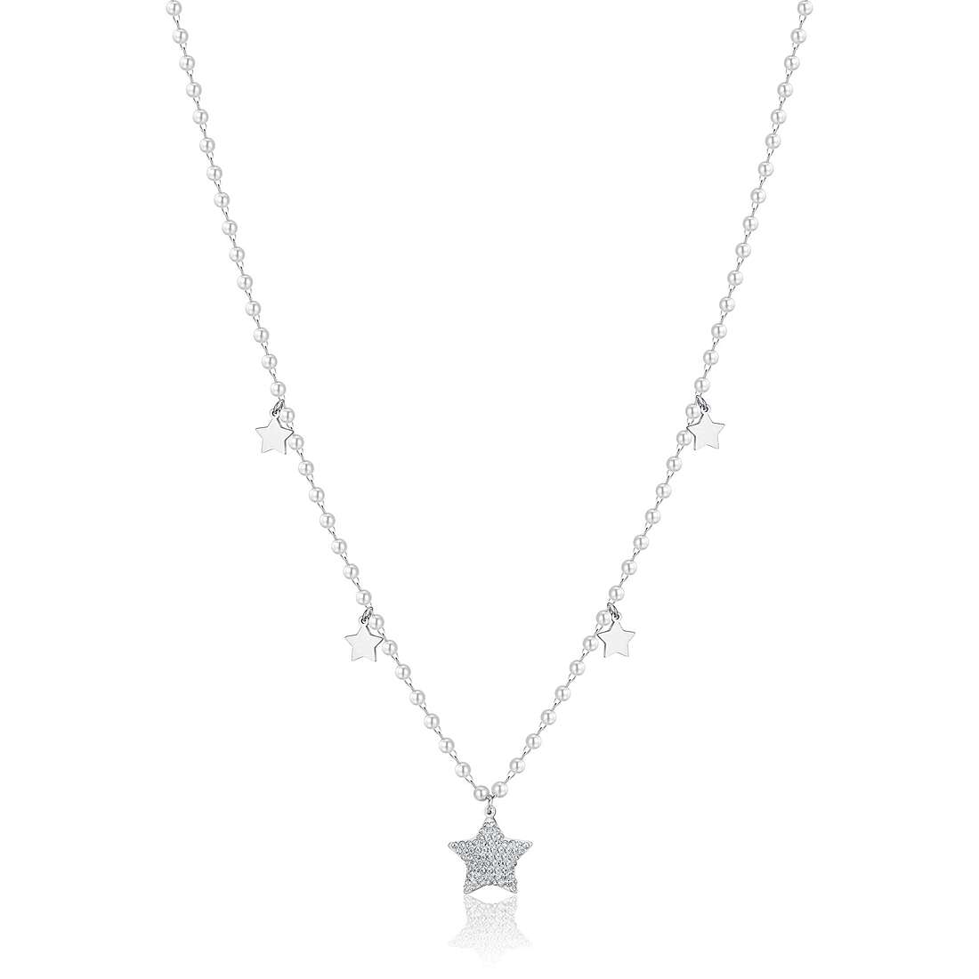 necklace Steel woman jewel Pearls CK1846