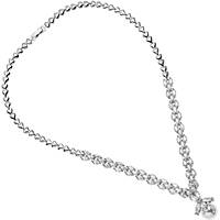 necklace Steel woman jewel Pearls, Zircons 500699C
