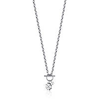 necklace Steel woman jewel Zircons, Semiprecious CK1761