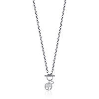 necklace Steel woman jewel Zircons, Semiprecious CK1763