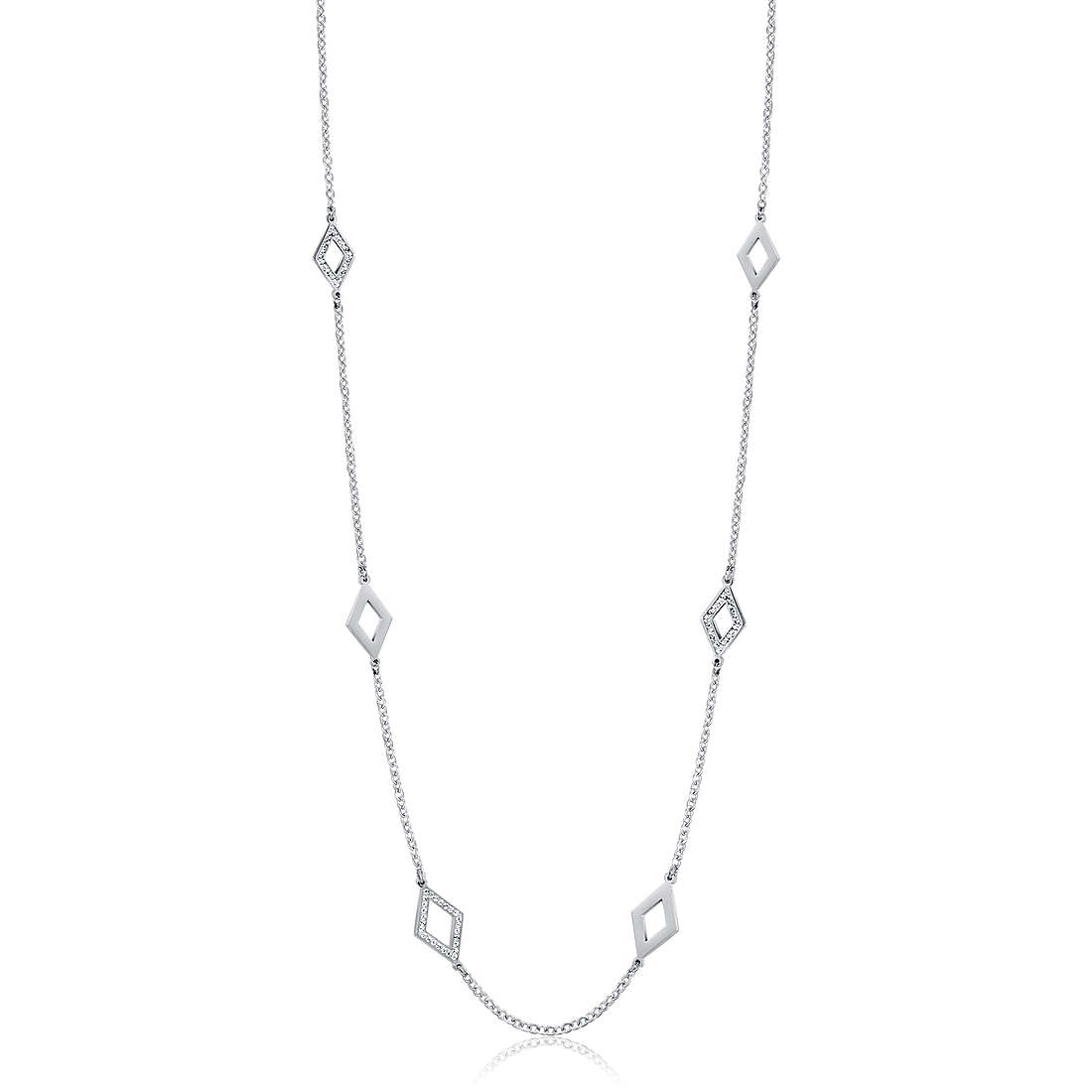 necklace Steel woman jewel Zircons, Semiprecious CK1765