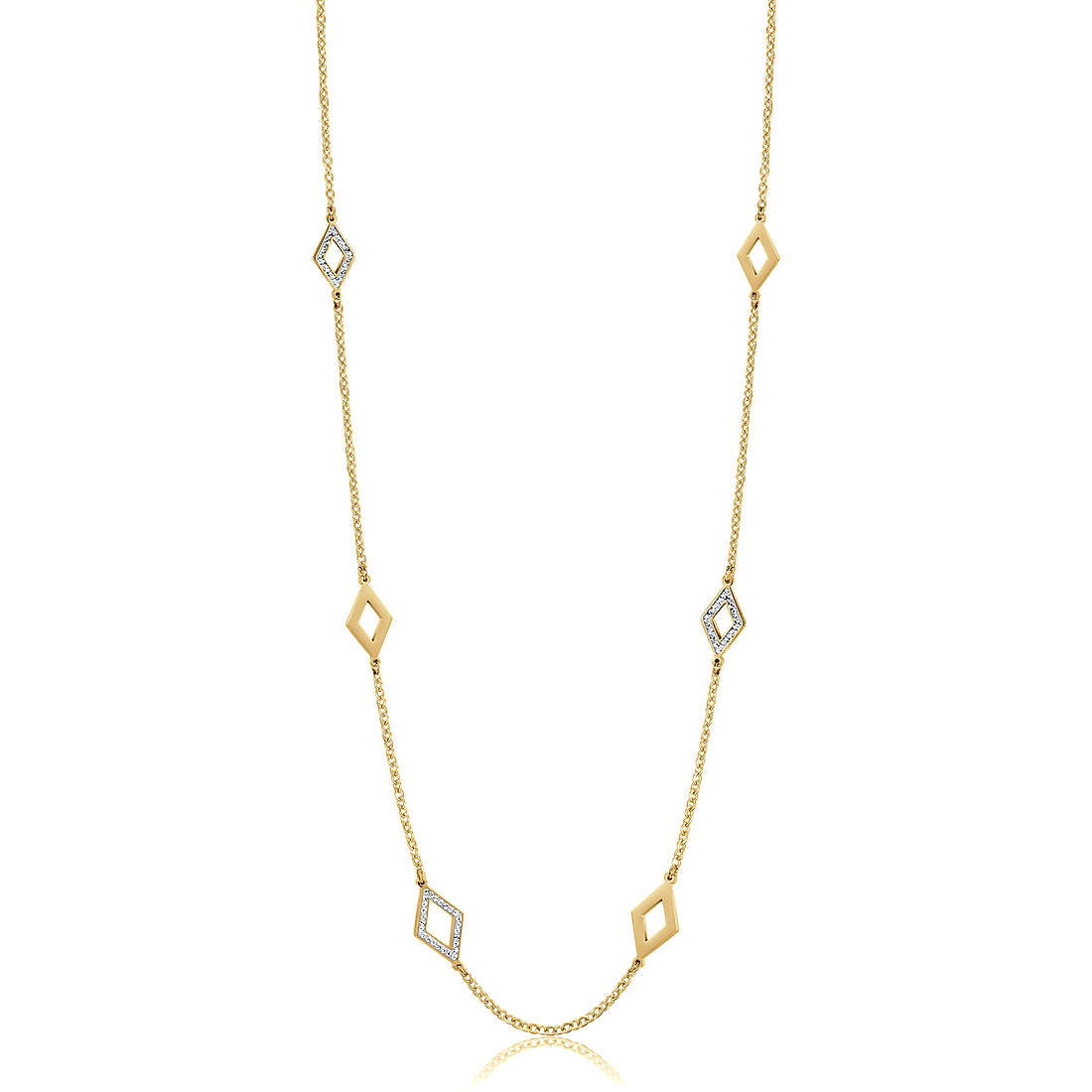 necklace Steel woman jewel Zircons, Semiprecious CK1767