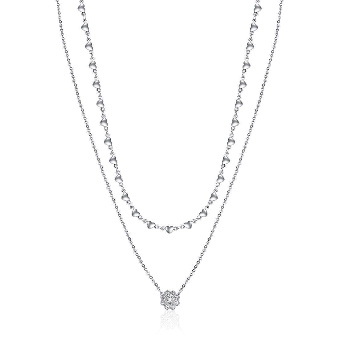 necklace Steel woman jewel Zircons, Semiprecious CK1769