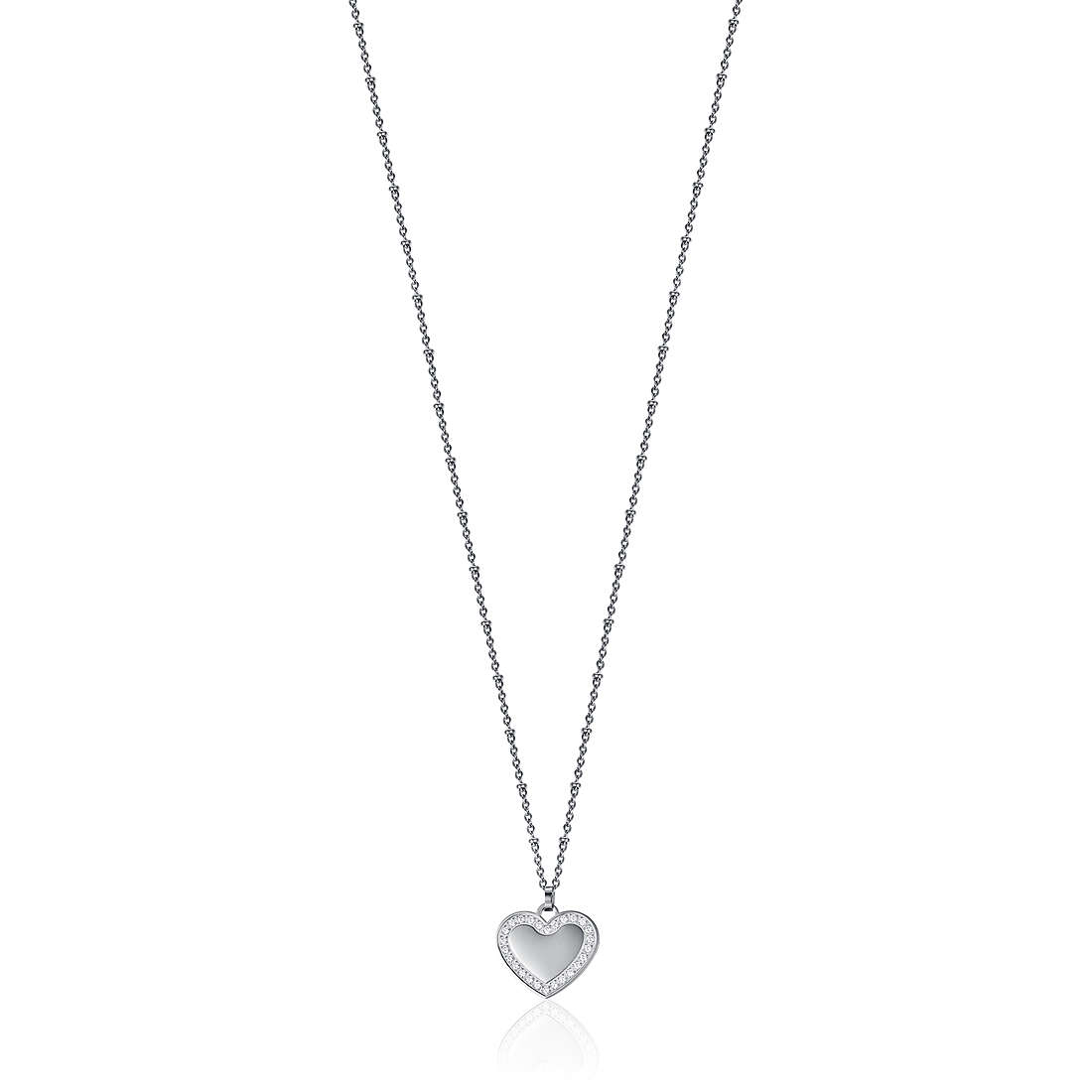 necklace Steel woman jewel Zircons, Semiprecious CK1771