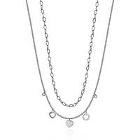 necklace Steel woman jewel Zircons, Semiprecious CK1773