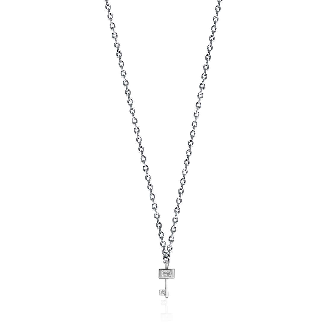 necklace Steel woman jewel Zircons, Semiprecious CK1781