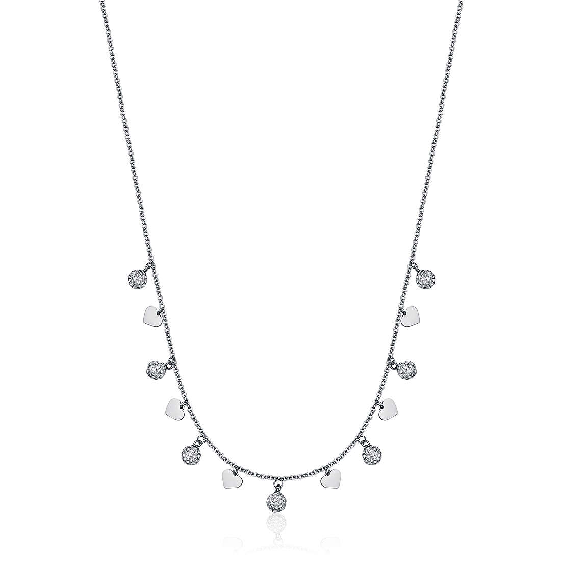 necklace Steel woman jewel Zircons, Semiprecious CK1789
