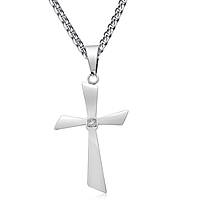 necklace with cross man jewel Travis Kane TK-C048SM