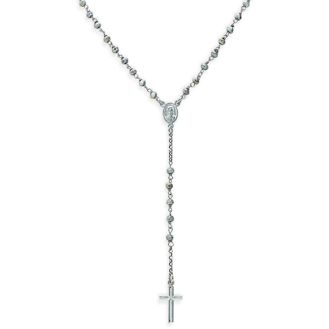 necklace woman jewel Amen Rosari with crucifix CROBF4